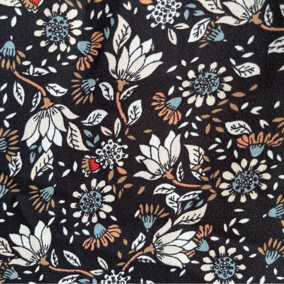 •LOFT• Floral Popover Tunic Length Blouse - Size Large - Picture 4 of 9